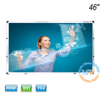 Ecrã táctil de quadro aberto Monitor LCD de 46 polegadas com entrada HDMI